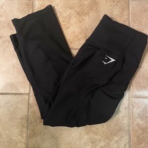 Gymshark Women’s Dry Black Mesh Cropped Leggings